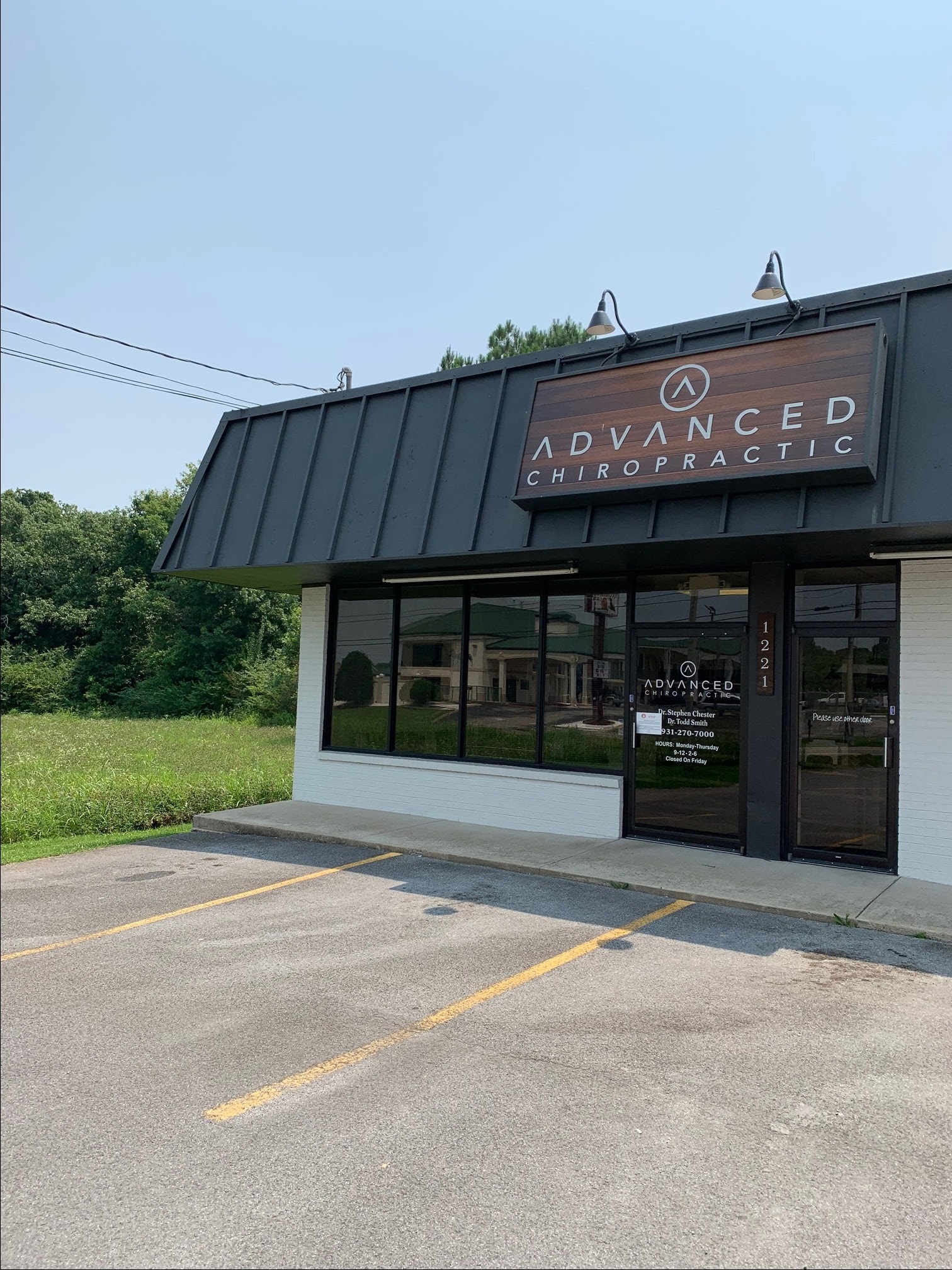 Advanced Chiropractic clinic exterior in Lewisburg TN